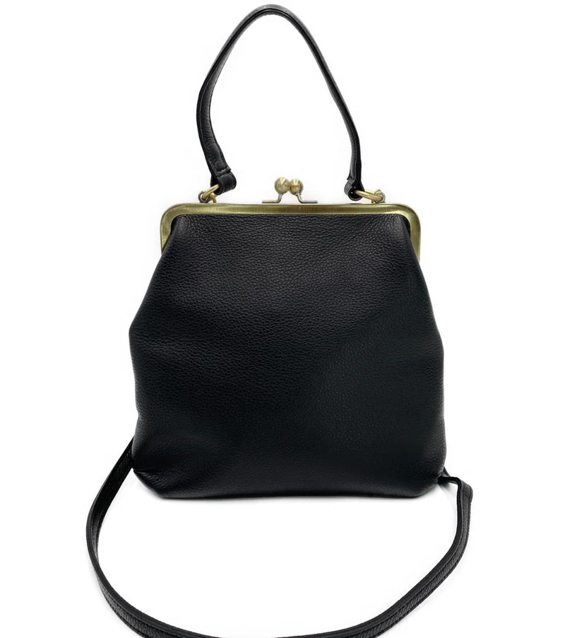 Rosa Retro Handtasche Damen Umhängetasche Leder – Zoe Schulter- und Henkeltasche mit Schnappverschluss