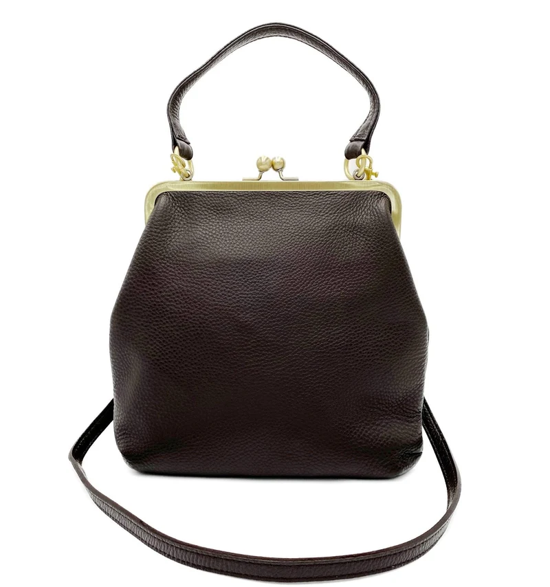 Rosa Retro Handtasche Damen Umhängetasche Leder – Zoe Schulter- und Henkeltasche mit Schnappverschluss