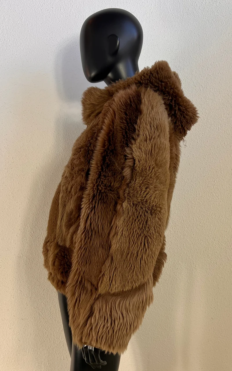 Reworked Curly Lamb Shearling Jacket