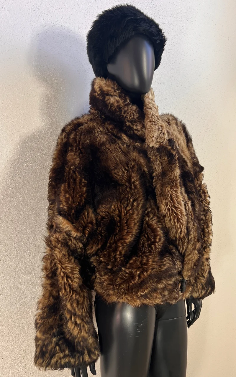 Reworked Curly Lamb Shearling Jacket
