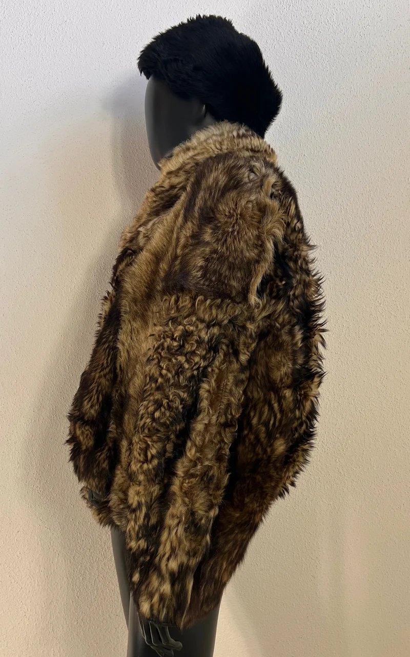 Reworked Curly Lamb Shearling Jacket