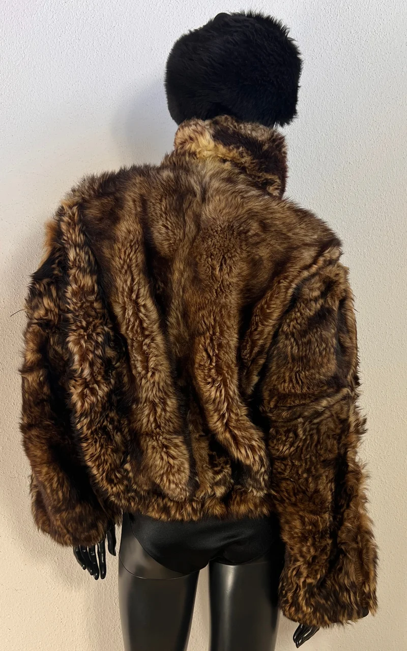 Reworked Curly Lamb Shearling Jacket