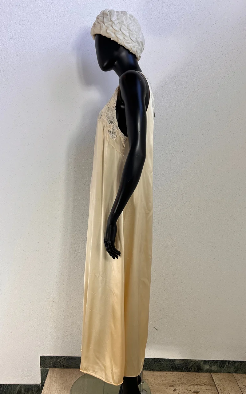 La Perla Ivory Silk Lace Maxi Dress