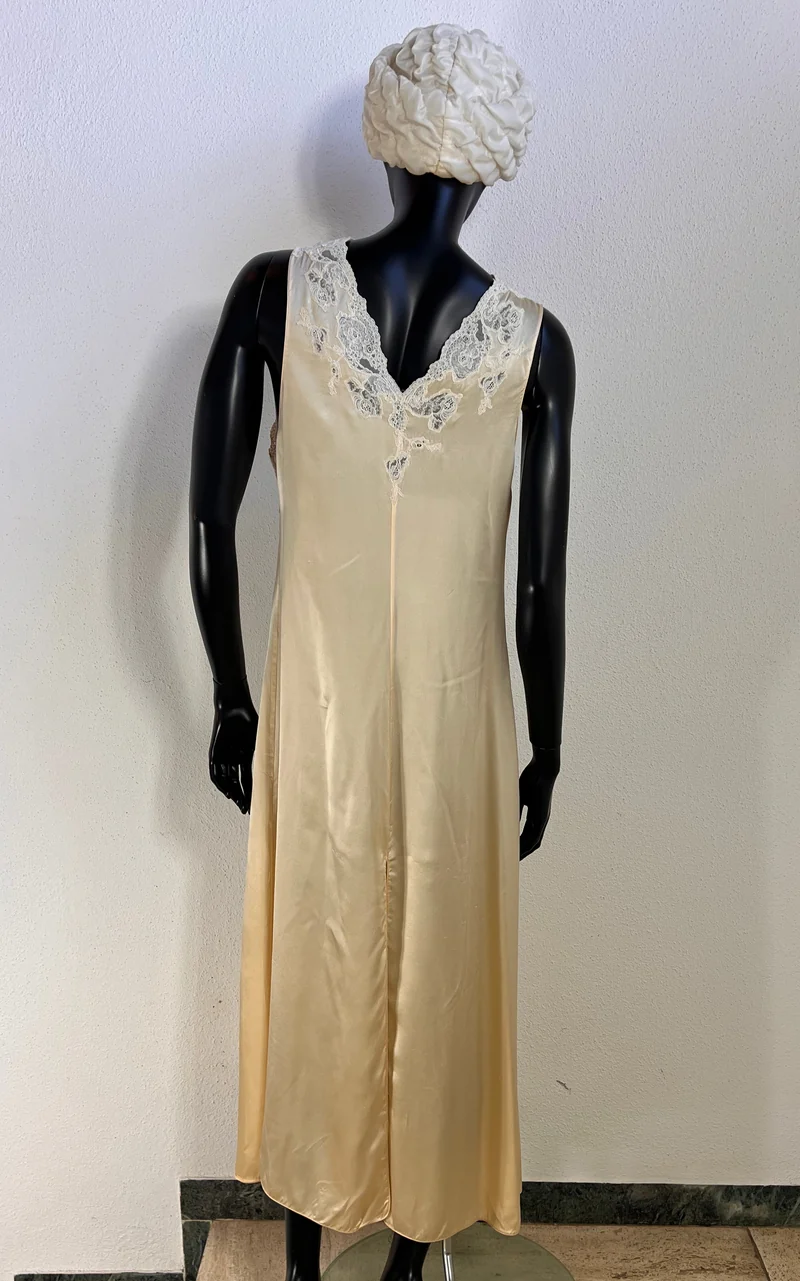La Perla Ivory Silk Lace Maxi Dress