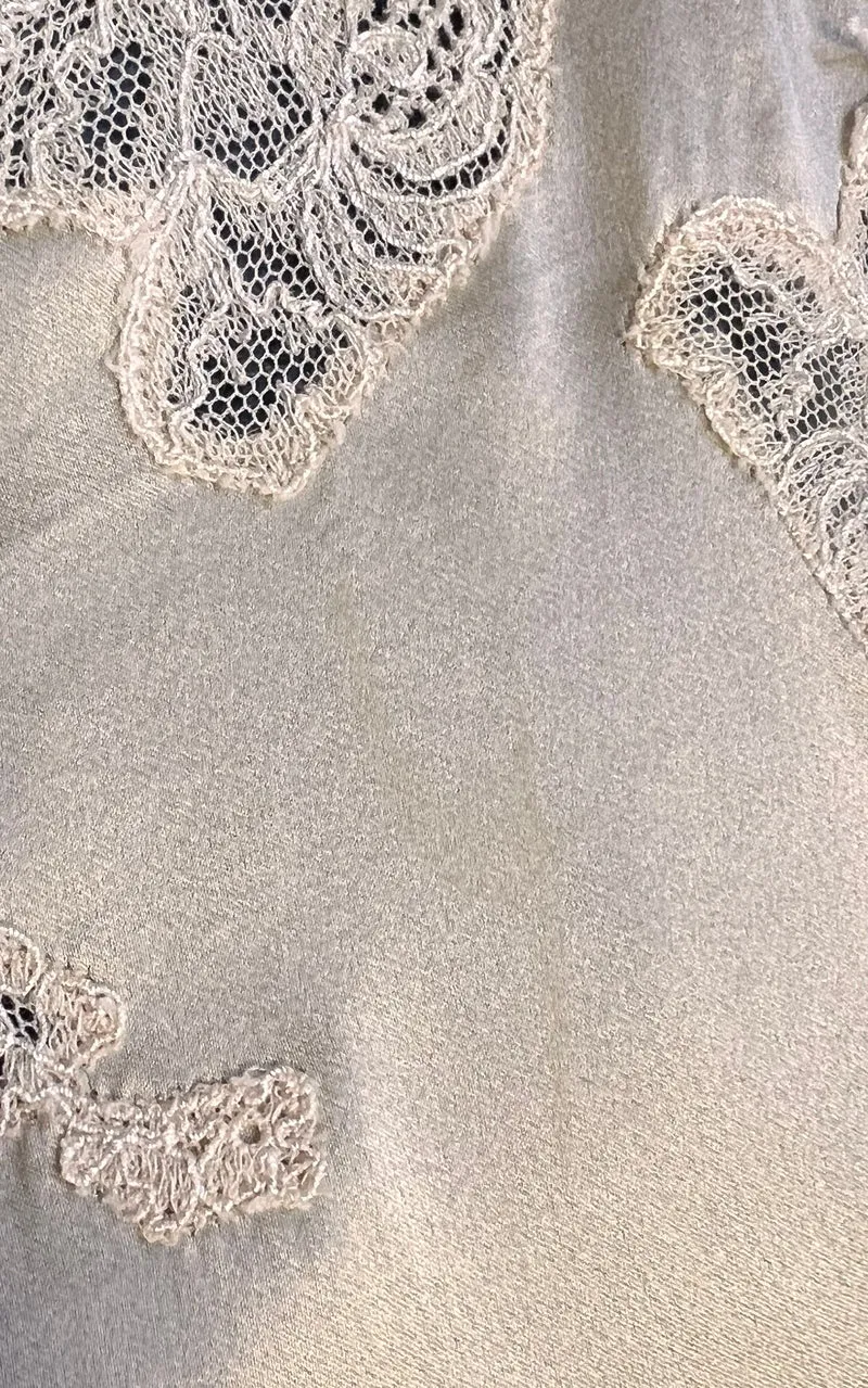 La Perla Ivory Silk Lace Maxi Dress