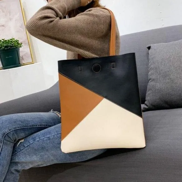 MODERN Vegane Schultertasche aus Leder