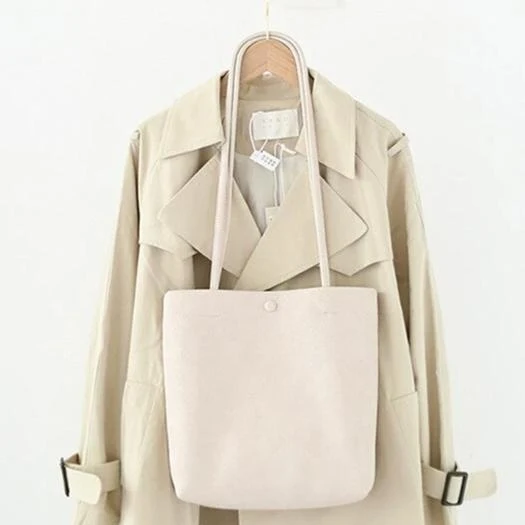 CEZIRA Vegan Leather Casual Bucket Einkaufstasche