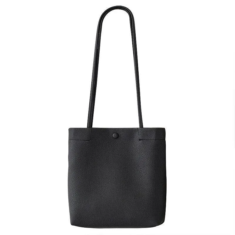 CEZIRA Vegan Leather Casual Bucket Einkaufstasche