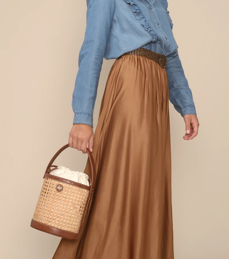Sac seau Bali en paille