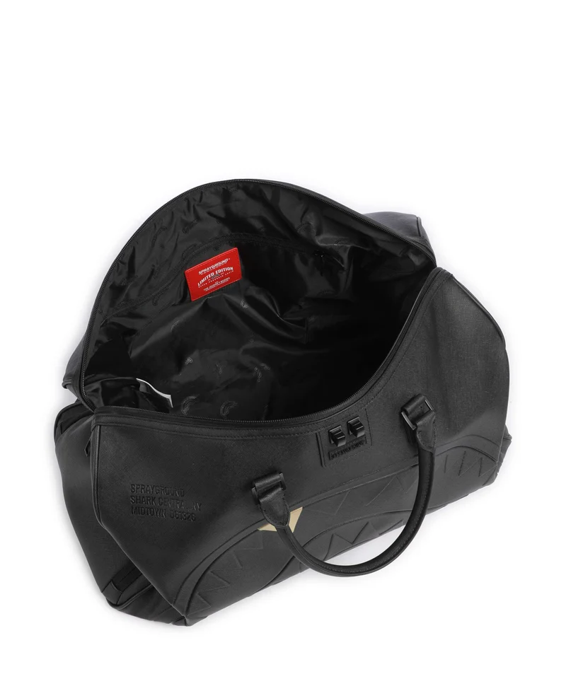 Sprayground Blacked Out Embossed Gold Tooth Weekender black