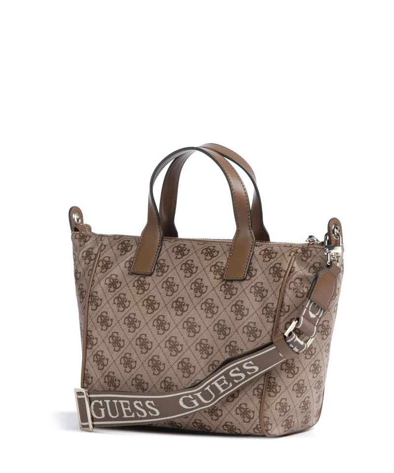 Guess Adrian Logo Small Handtasche latte logo