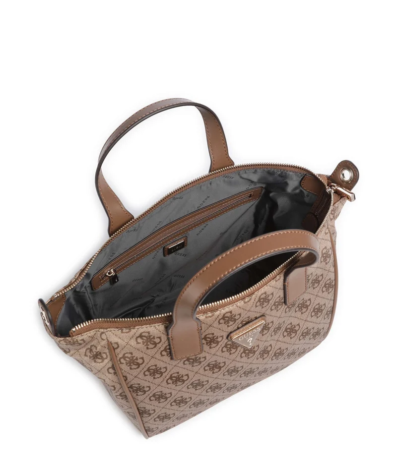 Guess Adrian Logo Small Handtasche latte logo