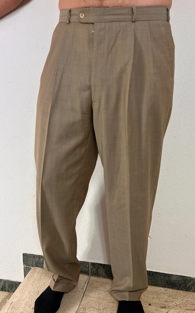Vintage MENS Wool Pleated Trousers