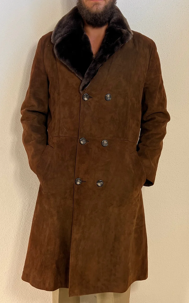 Vintage 70s MENS Salamander Exclusive Brown ''Shearling Coat''