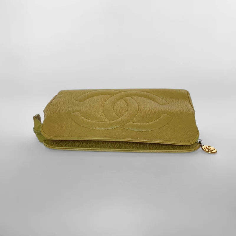 Chanel Kosmetiktasche Kaviarleder