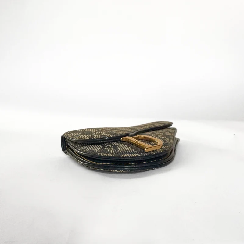Dior Saddle Wallet Oblique Canvas