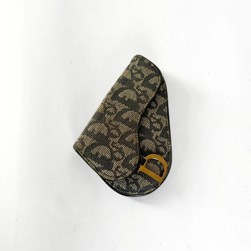 Dior Saddle Wallet Oblique Canvas