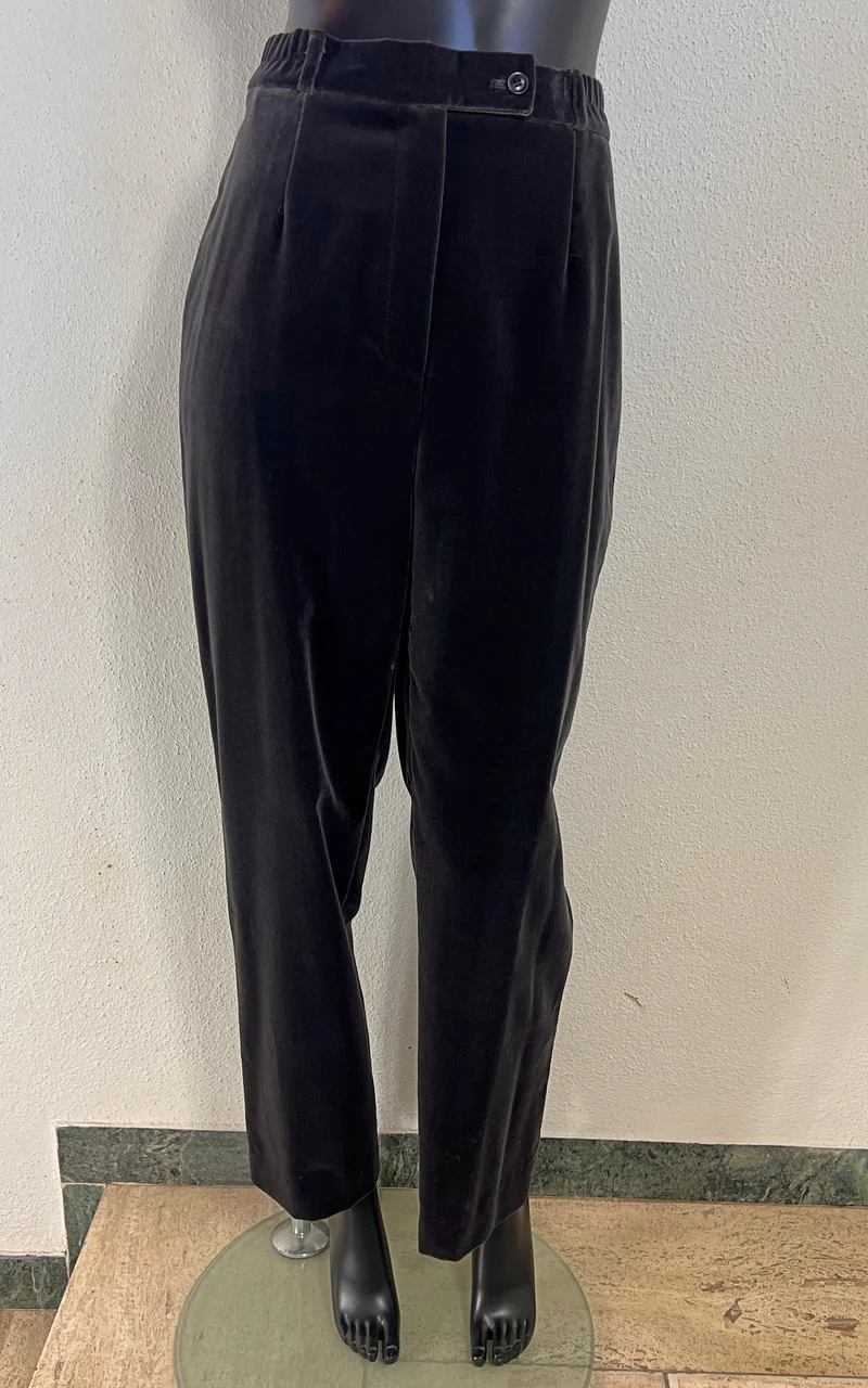 Vintage 90s Darkgrey Velvet Trousers