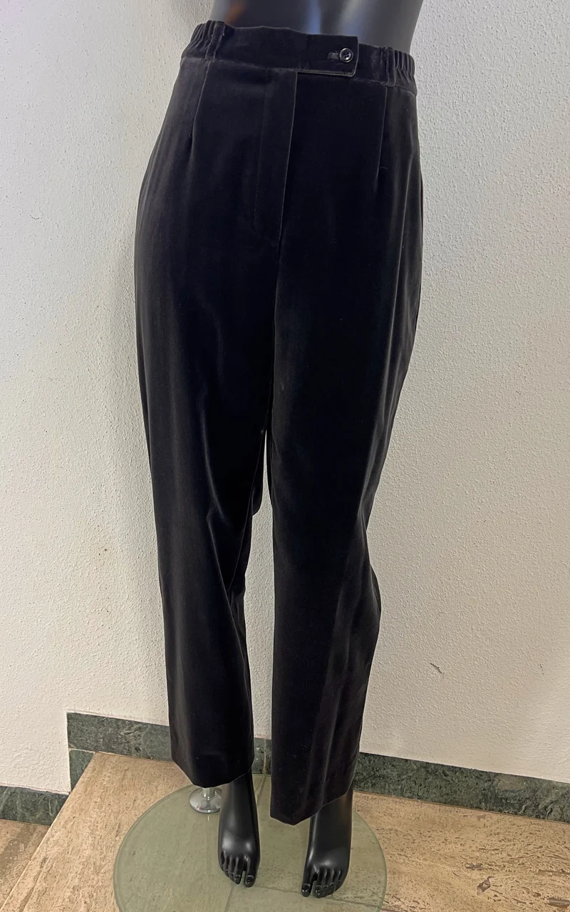 Vintage 90s Darkgrey Velvet Trousers