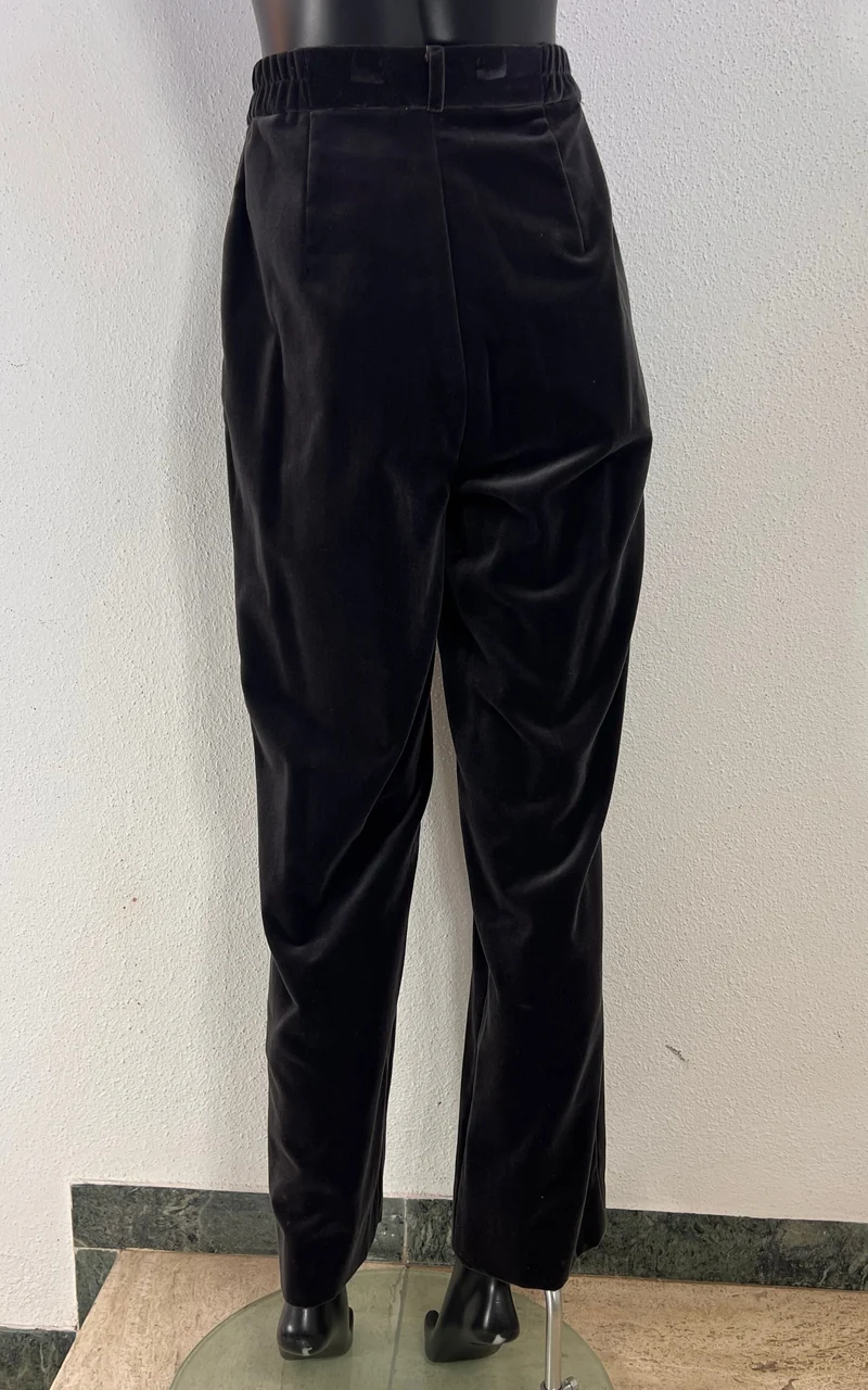 Vintage 90s Darkgrey Velvet Trousers