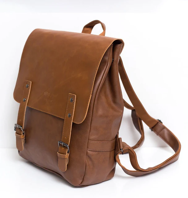 DREI BOX Vegan Leder Dual Strap Rucksack
