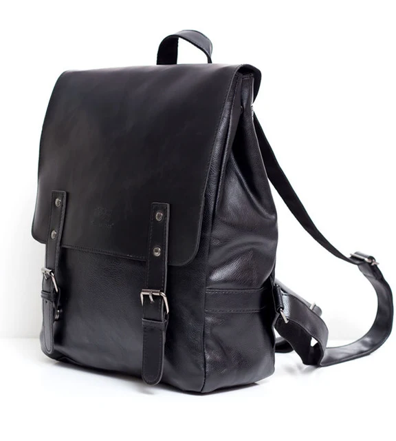 DREI BOX Vegan Leder Dual Strap Rucksack