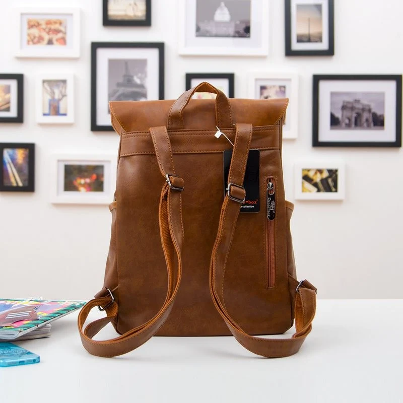 THREE BOX Veganer Lederrucksack
