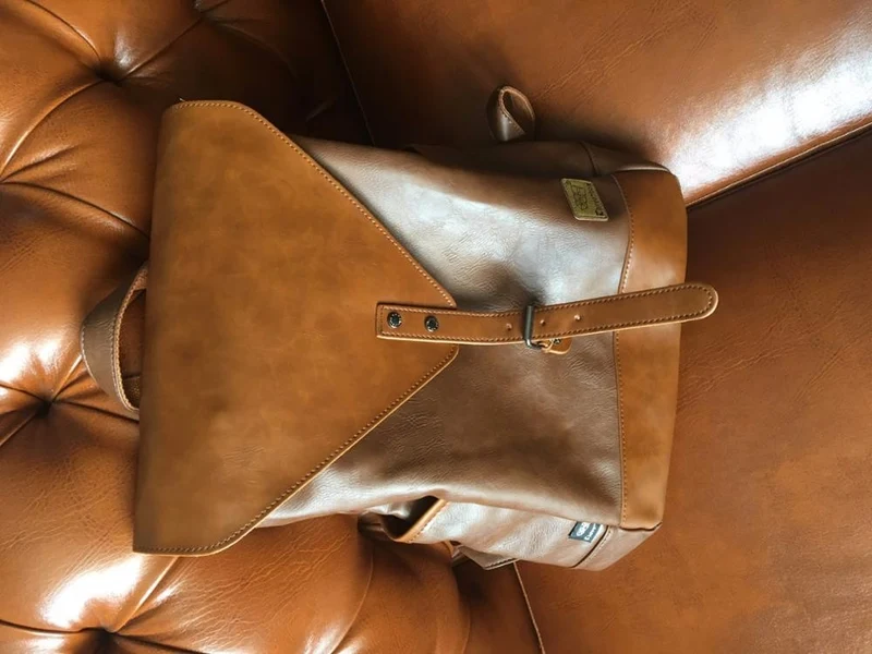 THREE BOX Veganer Lederrucksack