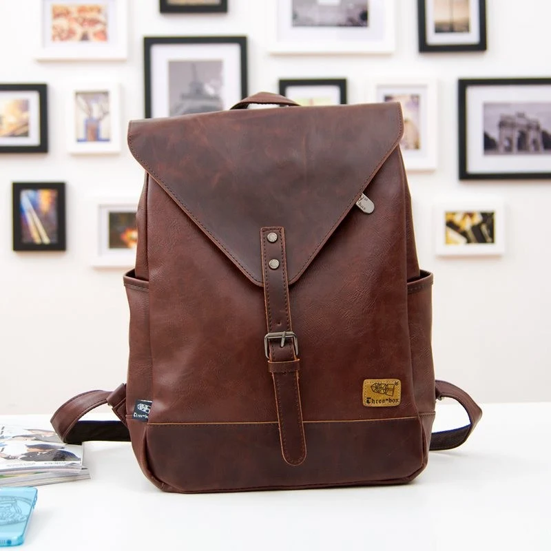 THREE BOX Veganer Lederrucksack