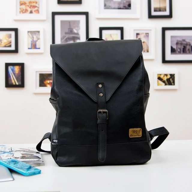 THREE BOX Veganer Lederrucksack