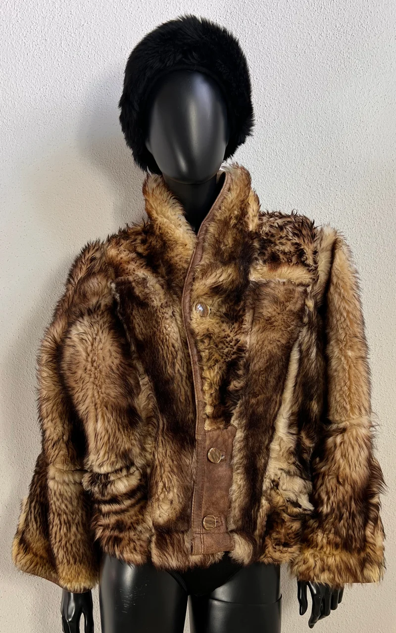 Reworked Curly Lamb Shearling Jacket