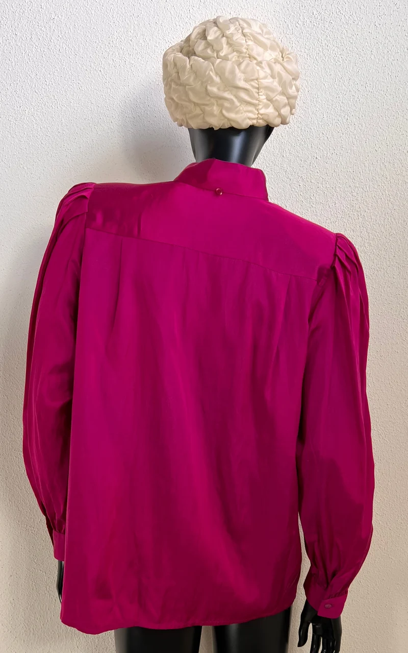 Vintage 80s Deadstock Silk Cotton Blouse