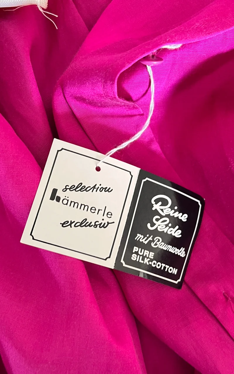 Vintage 80s Deadstock Silk Cotton Blouse