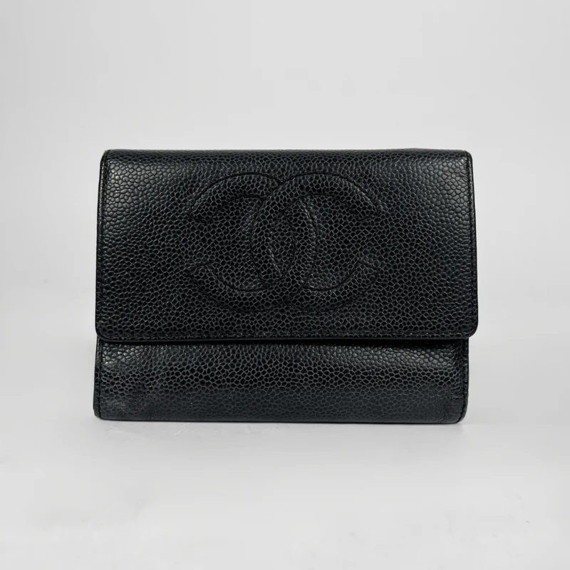 Chanel Schwarzer Kaviar mittel