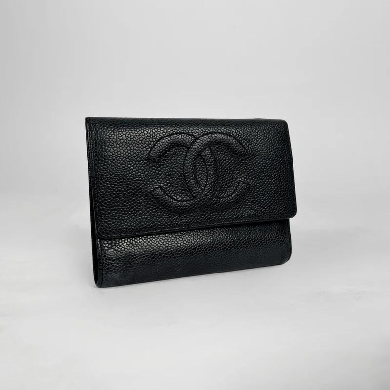 Chanel Schwarzer Kaviar mittel
