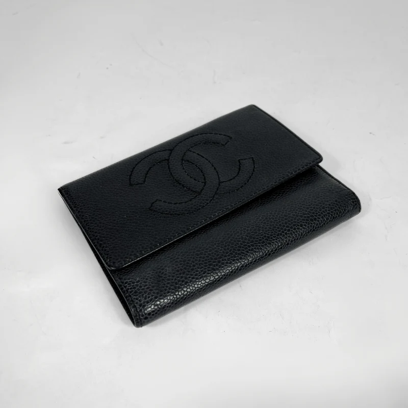 Chanel Schwarzer Kaviar mittel