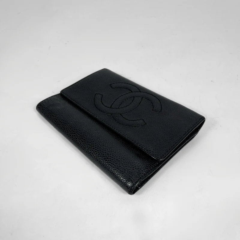 Chanel Schwarzer Kaviar mittel