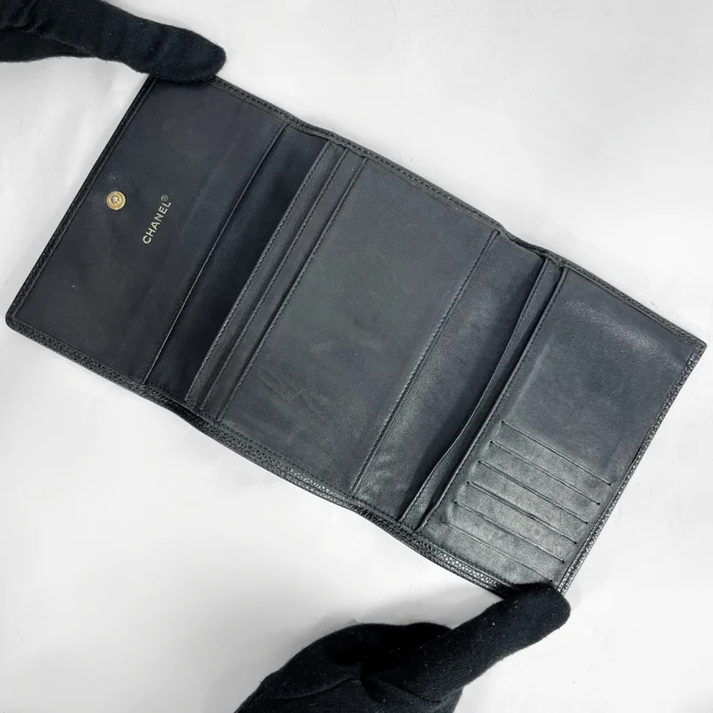 Chanel Schwarzer Kaviar mittel