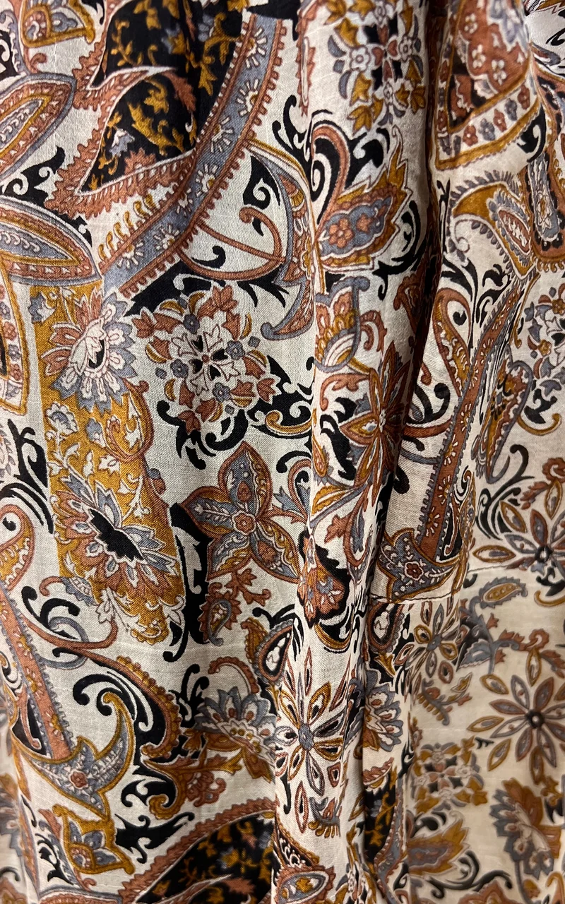 Etnos Recycled Sari Silk Paisley Balloon Trousers