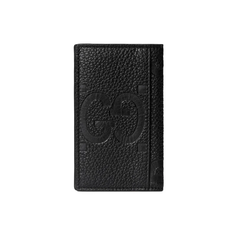 Gucci Kartenetui Unisex Jumbo GG Card Case Schwarz 739478 AABY0 1000