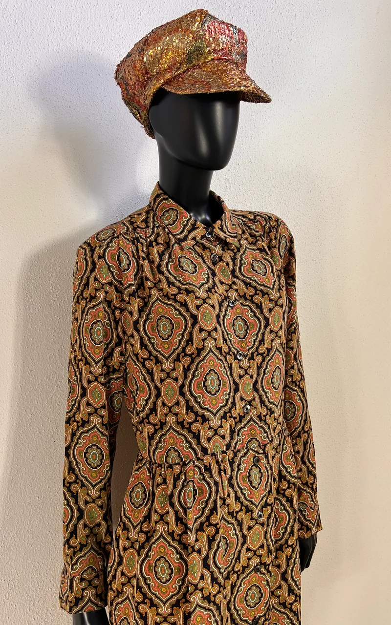 A.P.C. Silk Paisley Shirt Dress