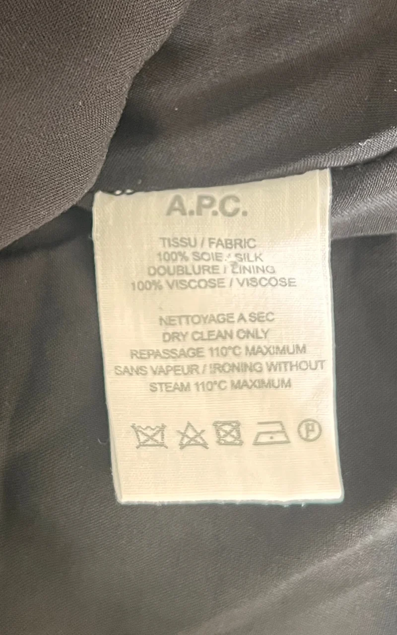A.P.C. Silk Paisley Shirt Dress