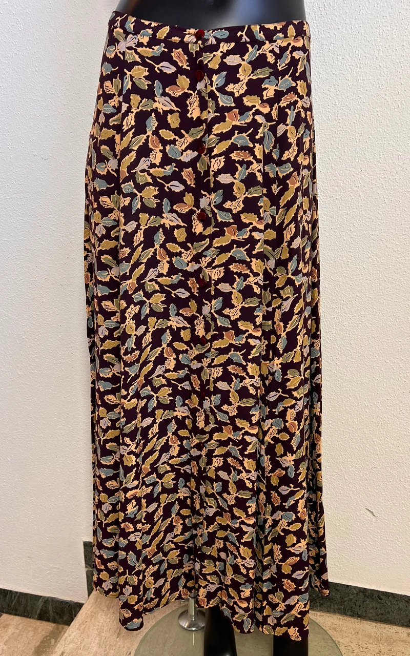 Vintage Eddie Bauer Autum Leafs Maxi Skirt