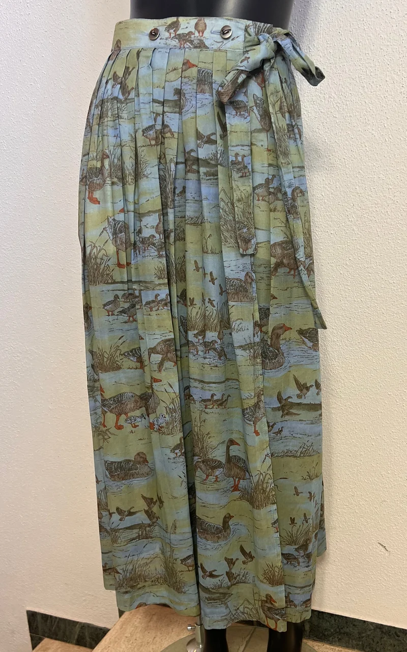 Vintage County Line Ducks Maxi Skirt