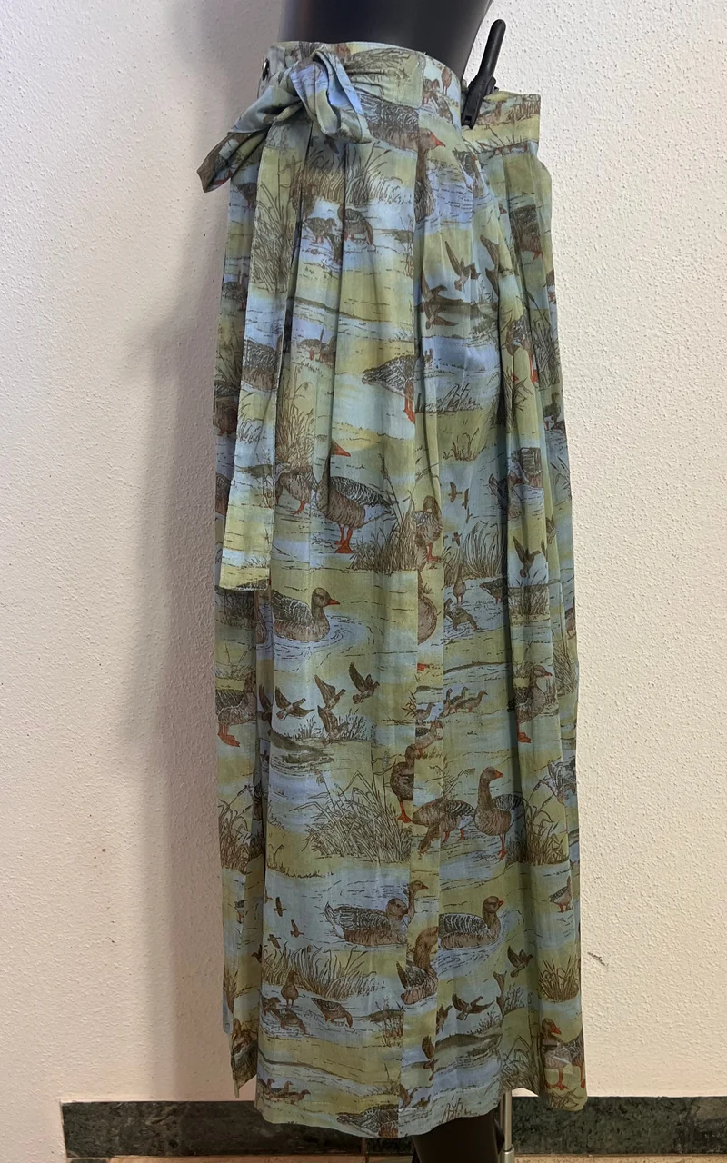 Vintage County Line Ducks Maxi Skirt