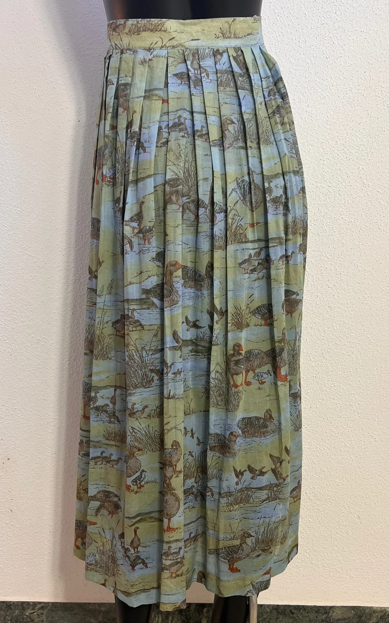 Vintage County Line Ducks Maxi Skirt