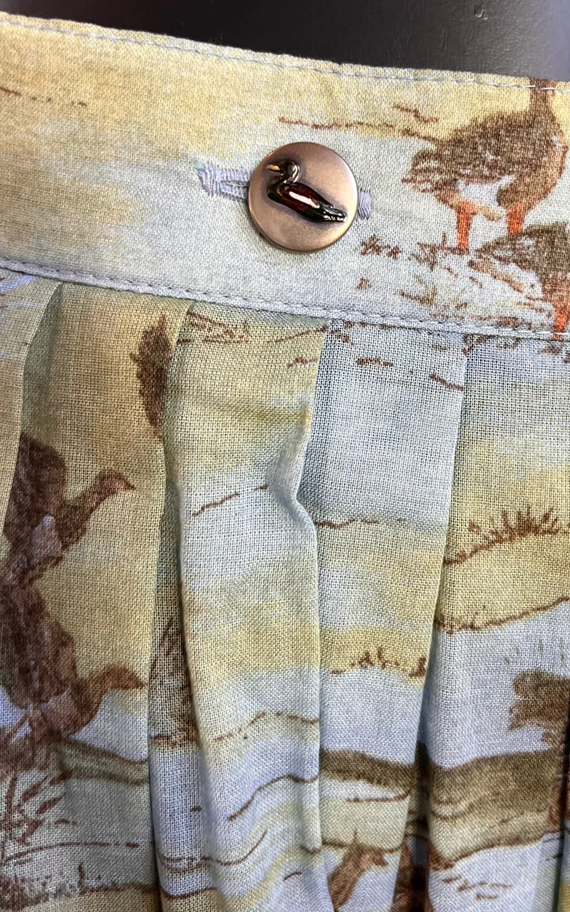 Vintage County Line Ducks Maxi Skirt