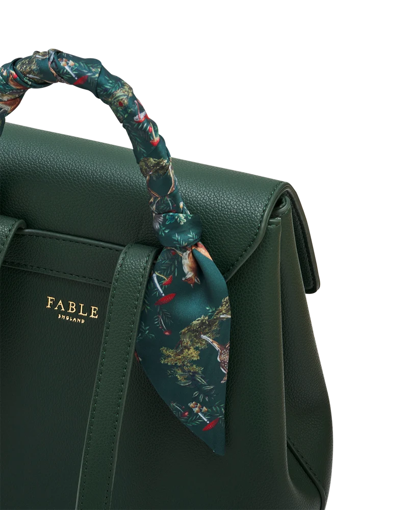 Laura Small Backpack in Forest Green