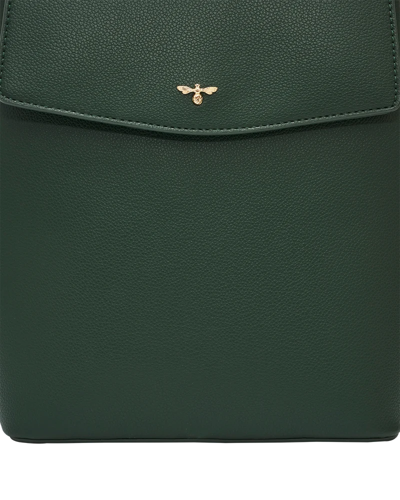 Laura Small Backpack in Forest Green