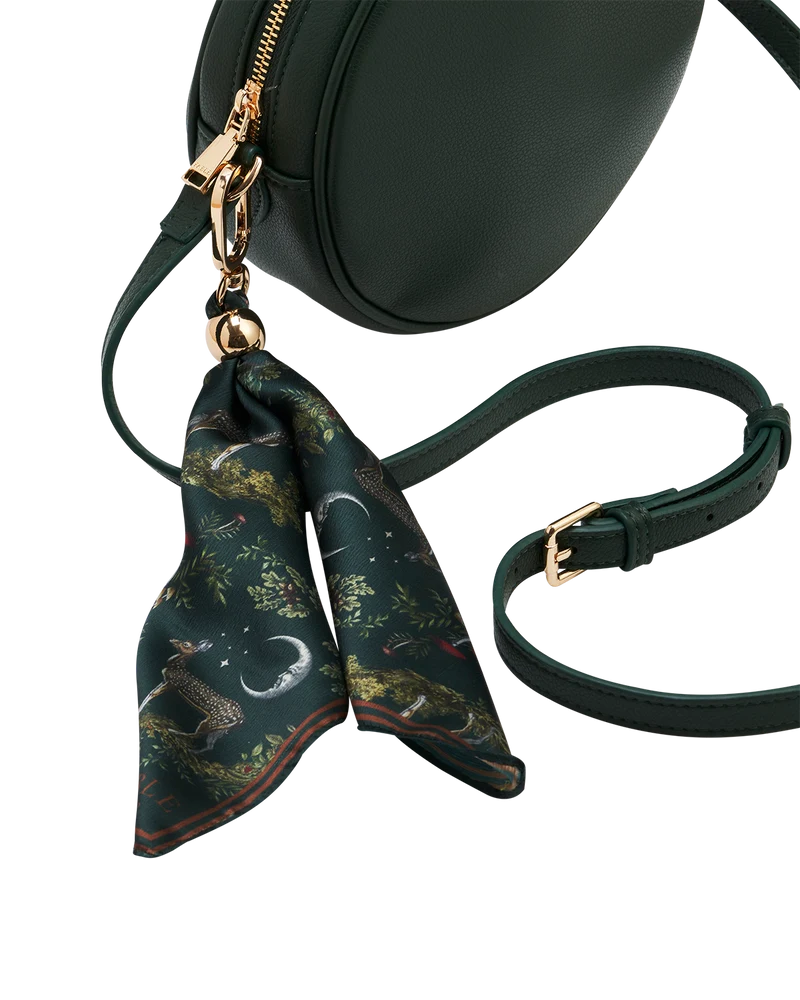 Chloe Circle Bag in Forest Green